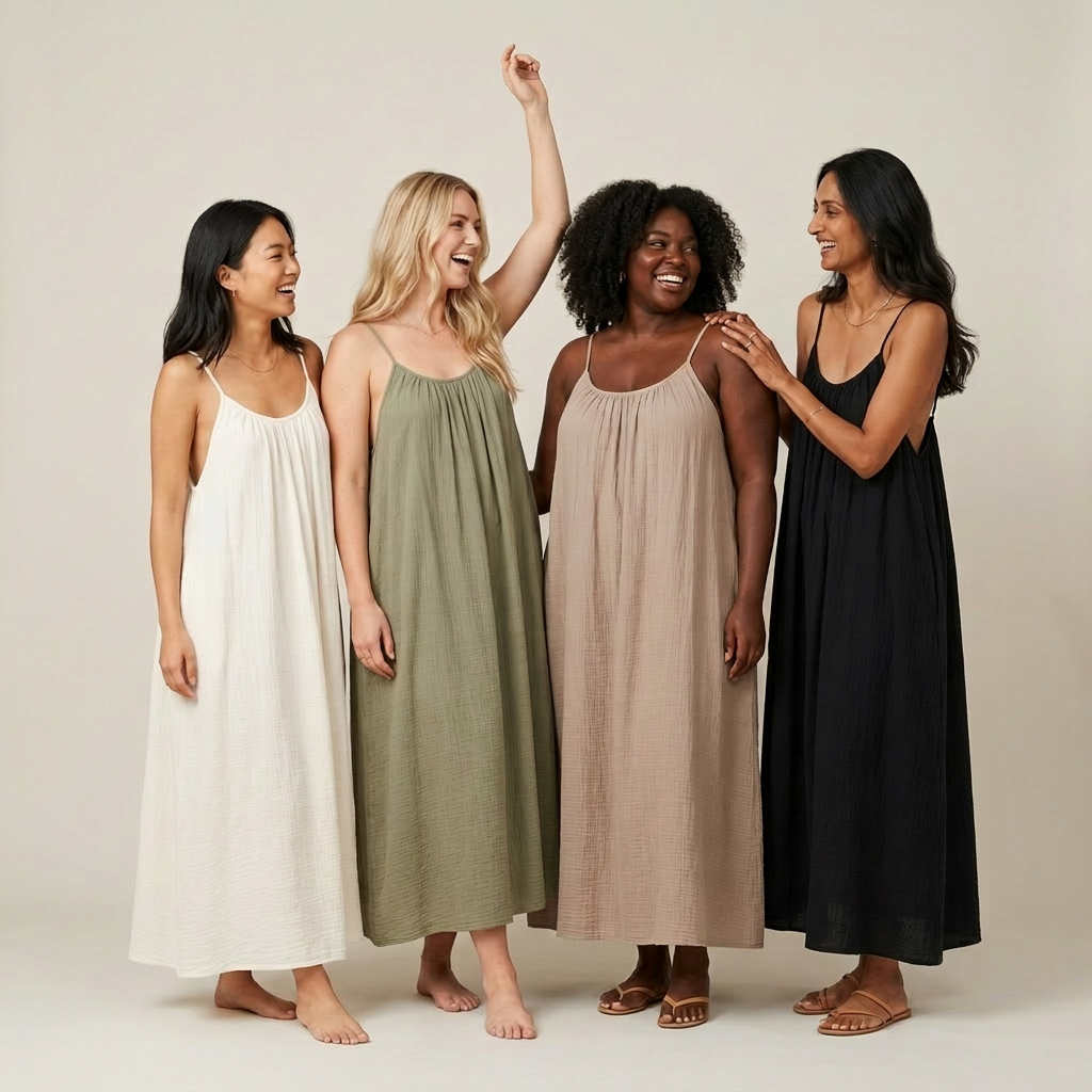 Effortless Backless Maxi Dress, lifestyle view